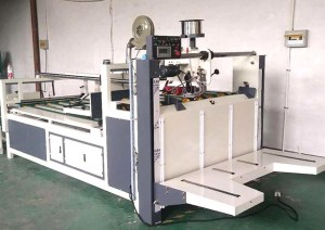 Semi-automatic box paste machine