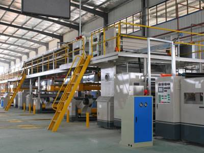 Three or five layers corrugated board production line