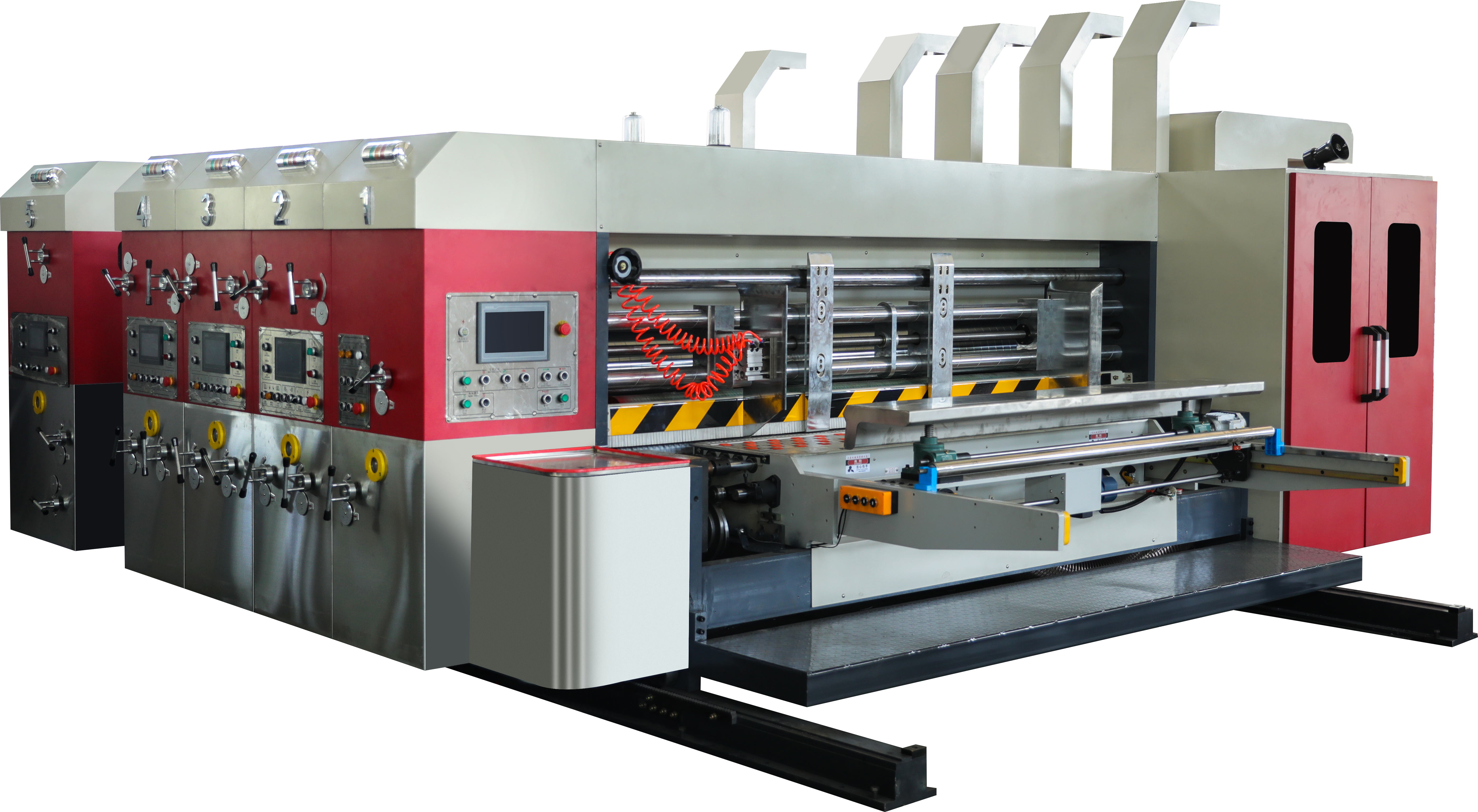 high-grade full automatic flexo printing slotting die cutting machine