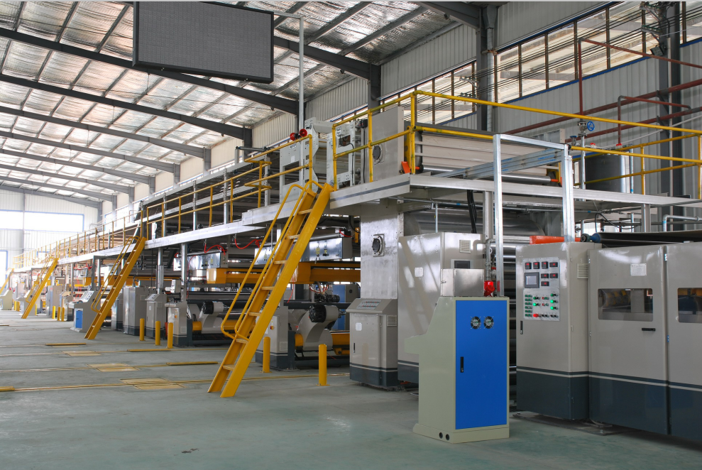 Working principle of corrugated board production line